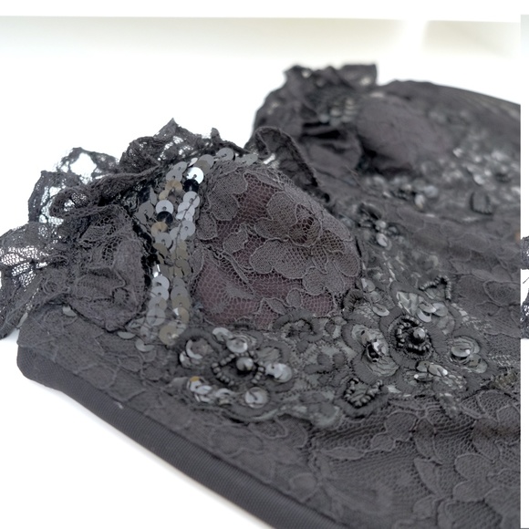 Bustier - Black w/ sequin + lace - Picture 5 of 8